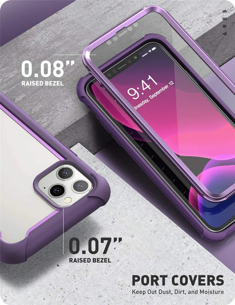 Для iPhone 11 Pro Max чехол 6,"( выпуск) i-BLASON Ares полный корпус Прочный Прозрачный бампер крышка со встроенной защитной пленкой
