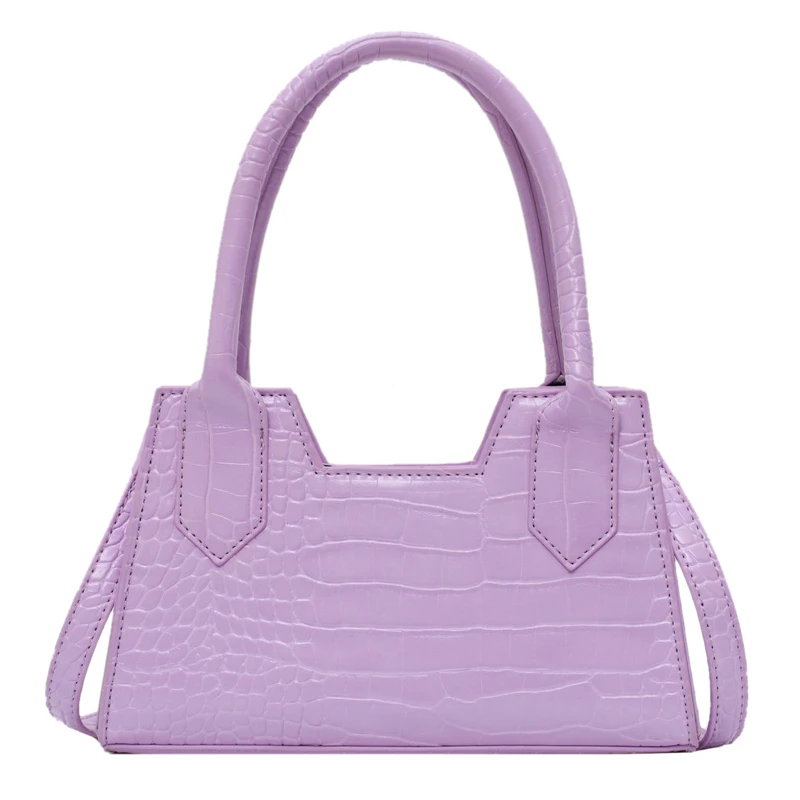 

Small Crocodile Pattern Solid Color PU Leather Crossbody Bags For Women 2020 Summer Lady Shoulder Handbags Female Simple Totes