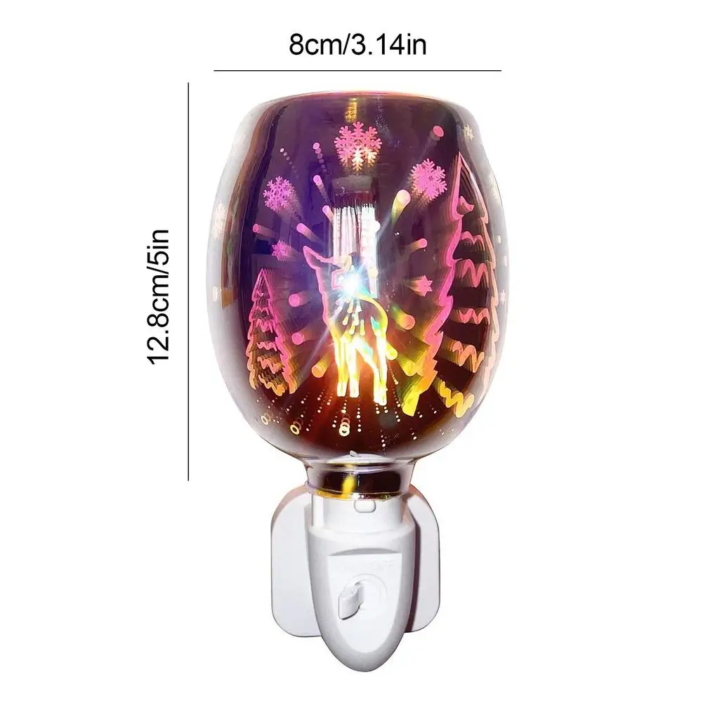 

3D Wax Melting Lamp Home Electric Aroma Night Light Wax Warmer Colorful Atmosphere Lamp Home Bedroom Decoration Gifts