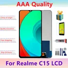 Оригинальный ЖК-дисплей 6,5 дюйма для Realme C15 RMX2180, сенсорный экран в сборе с рамкой