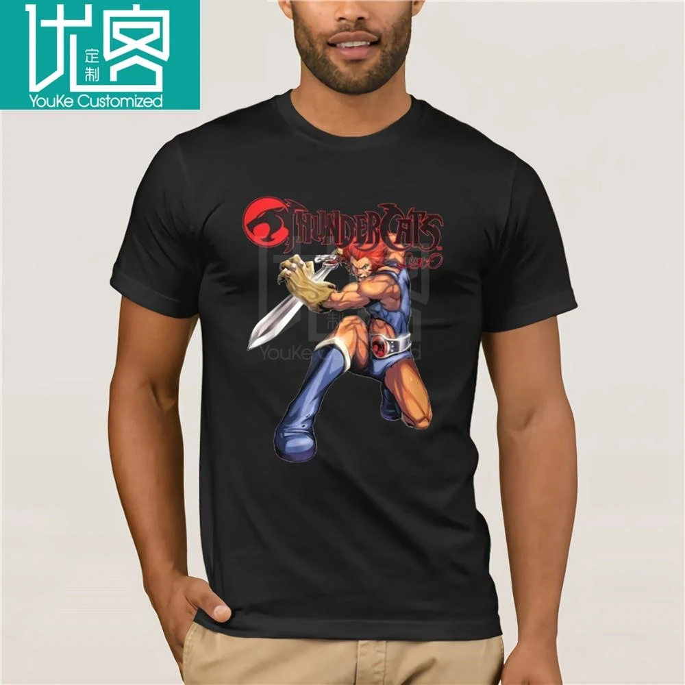 Официальная мужская белая футболка в стиле ретро Thundercats Lion-O подарок на ТВ