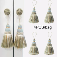 4pcs tassel hanging pendant curtain accessories fringe silk thread pendant decoration handmade crafts key tassels