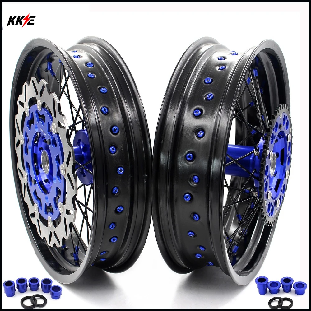 Полный комплект колес Supermoto 3 5/4 25 дюйма ободов Supermotard для YAMAHA YZ250F 2001 2018 YZ450F 2003 YZ250 1999