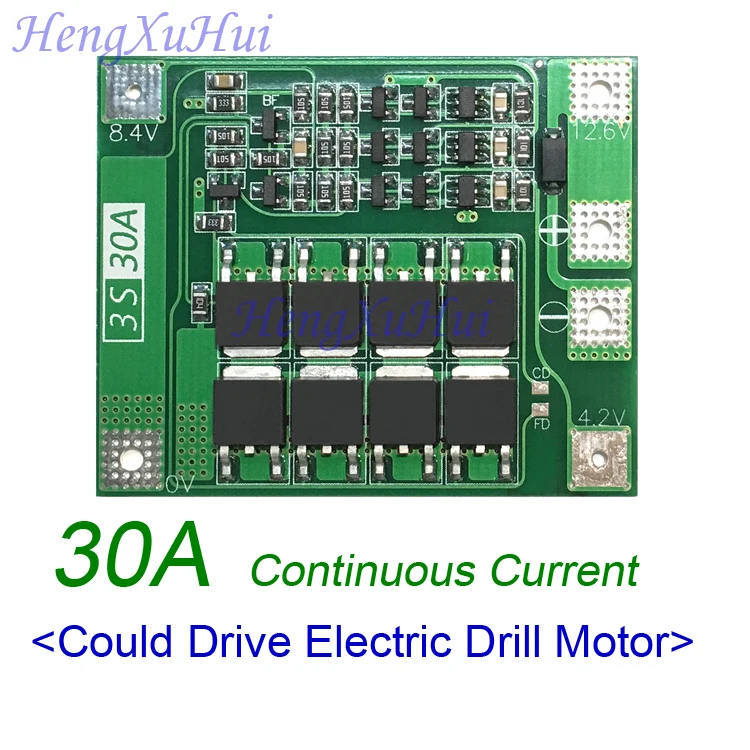 3S30A Защитная плата литиевого аккумулятора приводной двигатель дрели 11 1 В 12 6 в