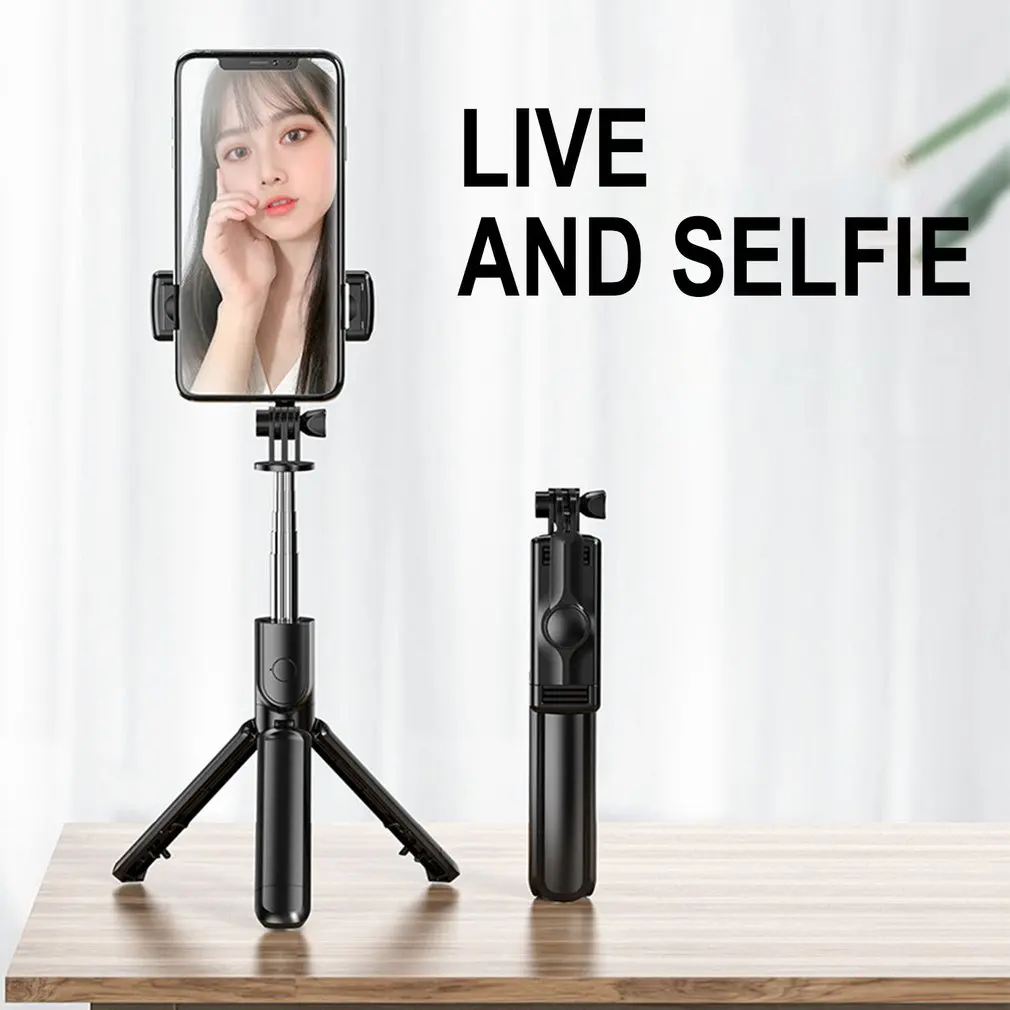 

Detachable Clip 360 Degree Rotation Light Wireless Selfie Stick Tripod Convenient For Selfie Live Broadcast