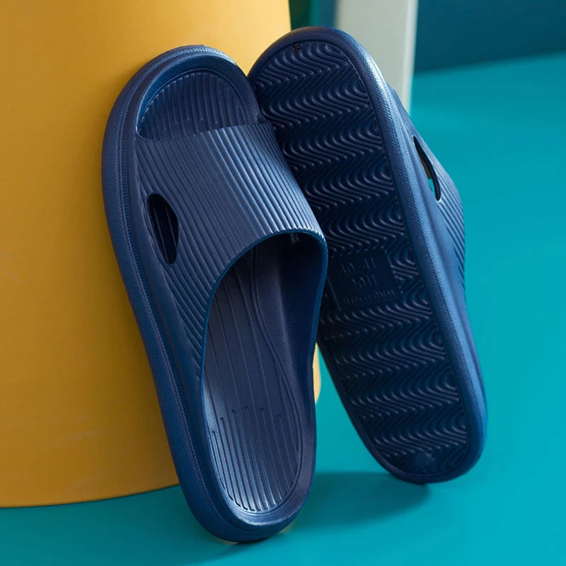

Women Anti-Slip Shoes Summer Beach Eva Soft Sole Slide Sandals Leisure Men Ladies Indoor Bathroom Thick Platform Slippers