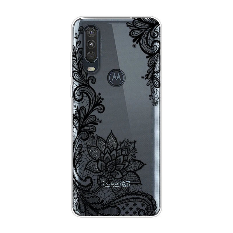 Для Motorola One Action чехол 6,3 ''мультяшная мягкая ТПУ Силиконовая задняя крышка для MOTO One Action OneAction чехол для телефона funda One Vision