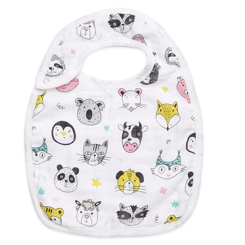 Animal paradise Muslinlife детские нагрудники Новинка бамбуковый хлопок высокого качества Babadores Para Bebe слюнявчик для младенца полотенце для мальчиков и девочек - Цвет: Animal paradise