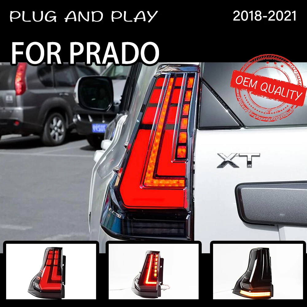 

Задний фонарь для Prado 2018-2021 автомобитовартовары задний светодиодный фонарь s автомобильные аксессуары prado LC150 задсветильник s