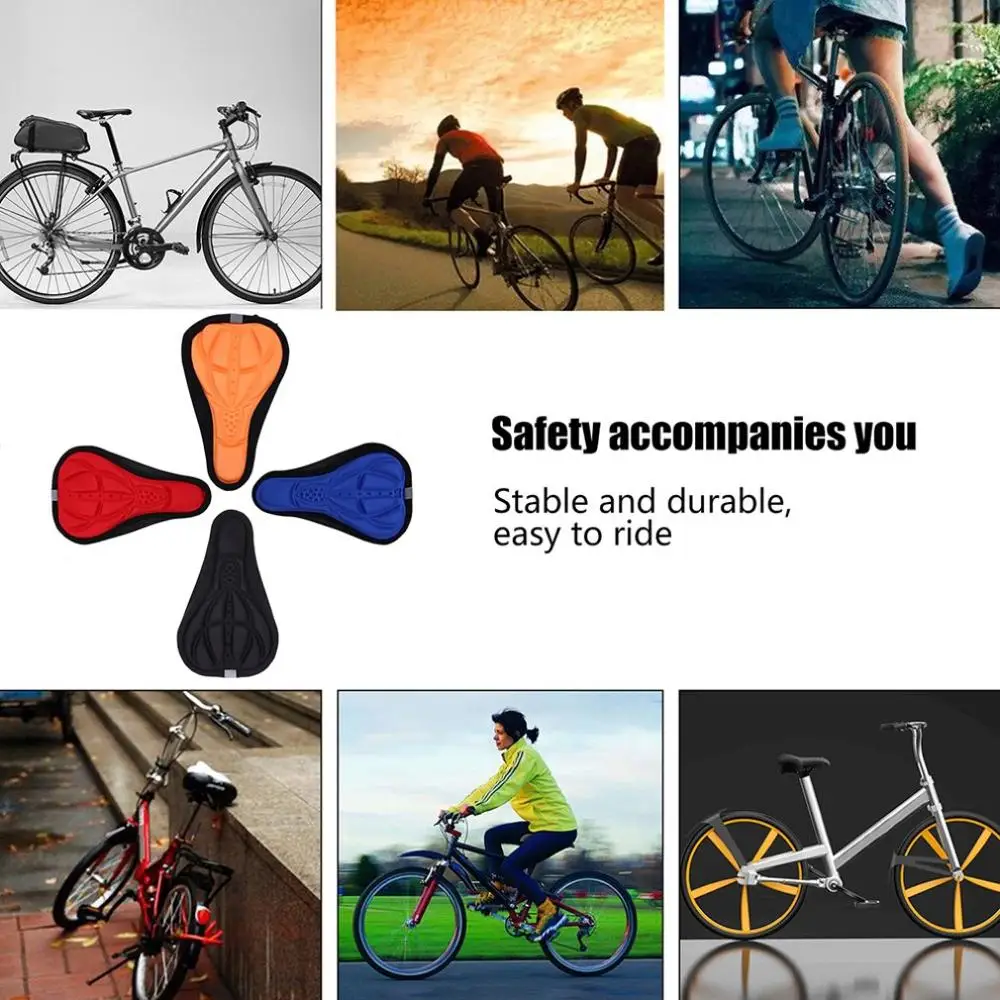 

Bicycle Seat Non-Slip Wear-Resistant Fabric Vented Ergonomic Channel Relieves Pressure Shock Absorption