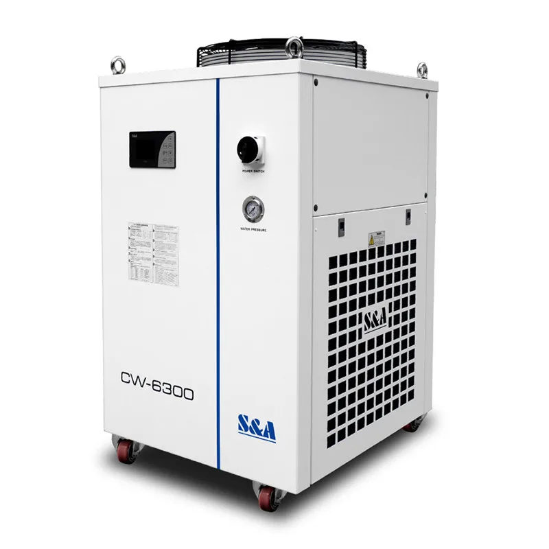 S&A CW-5000DG Industrial Water Chiller for Single 80W or 100W CO2 Glass Laser Tube Cooling 0.41HP AC 1P 110V 60Hz