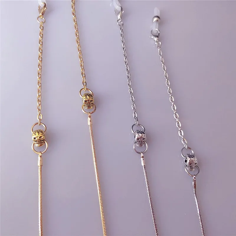 Цепочка для очков Imixlot мужчин и женщин готическая ретро цепочка в форме черепа
