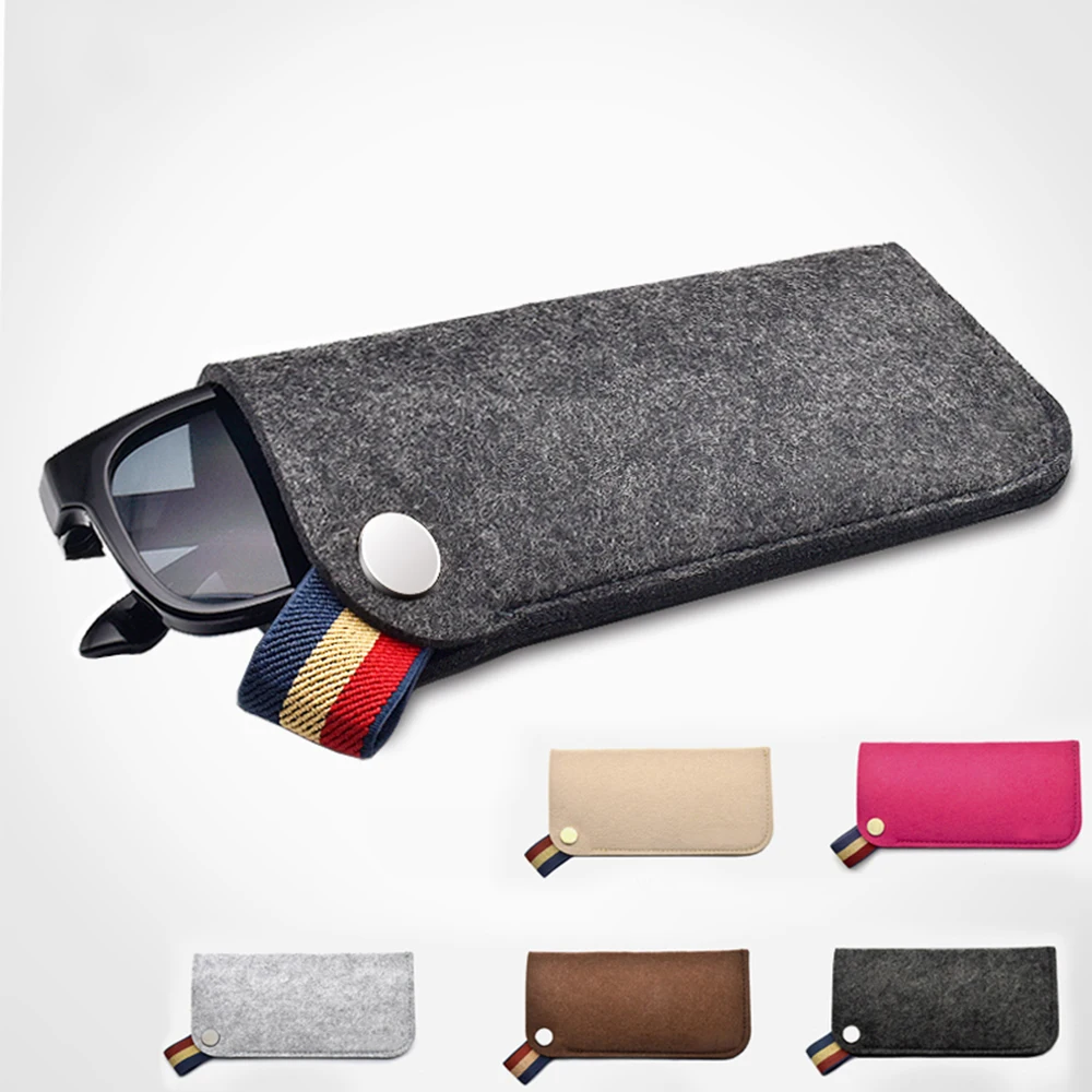 

Fashion Glasses Bag Chemical Fiber Felt Soft Brief Pouch Sleeves Sunglasses Reading Case Unisex Felt Sunglasses Storage Bag