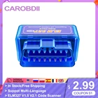 Мини PIC18F25K80 ELM327 V1.5 Bluetooth-совместимый ELM 327 v1.5 OBD2 сканер Диагностический адаптер Сканер Инструменты OBDII считыватель кодов