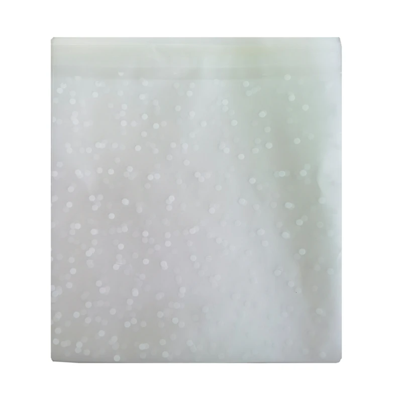 100 шт. пластиковые прозрачные пакеты в горошек | Дом и сад