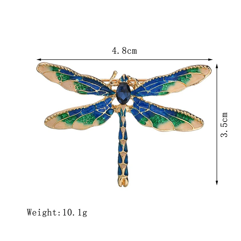 Большая брошь YADA в форме стрекозы с кристаллами булавки и броши Насекомого для