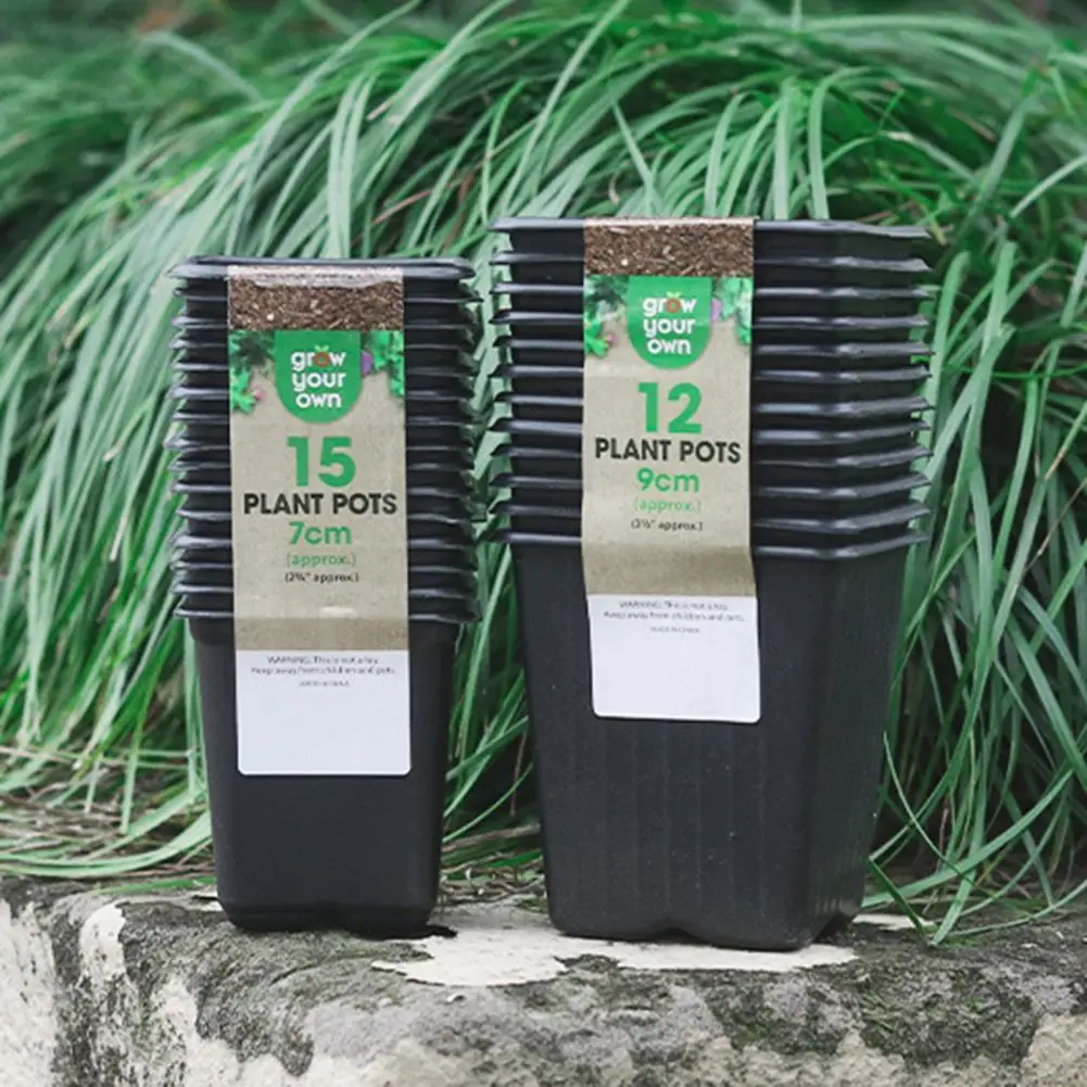 Коробка для выращивания черные легко собираемые пластиковые небольшие горшки