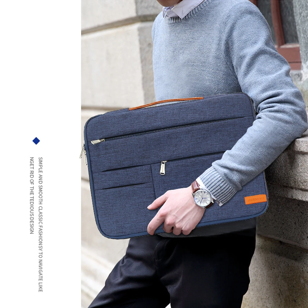 KINGSLONG 15 inch laptop Sleeve for ASUS Lenovo XiaoMi HuaWei Case case Hand Bag Business Laptop cover Blue |