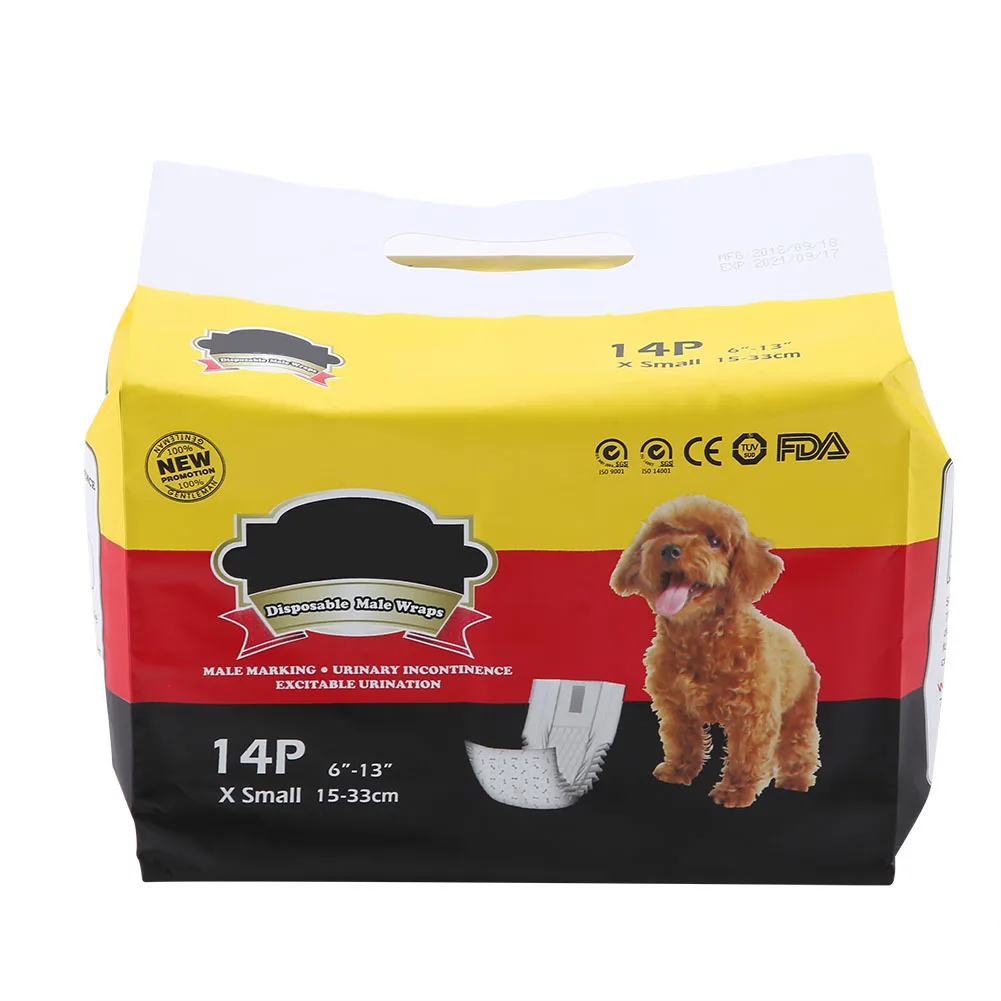 

XS Male Dog Puppy Belly Wraps Diaper Nappy Sanitary Physiological Pants Dog Physiological Pants Pet Diapers