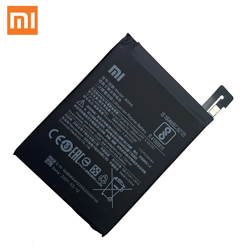 100 orginal xiao mi bn48 4000mah battery for xiaomi redmi note 5 note5 note6 6 pro high quality phone replacement batteries free global shipping