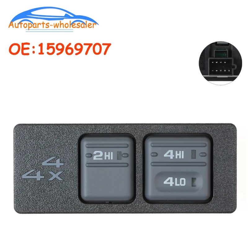 

Car For 1996-1999 Chevrolet Silverado Sierra Tahoe Yukon Blazer 15969707 901-154 19168766 4WD Selector Switch High Quality