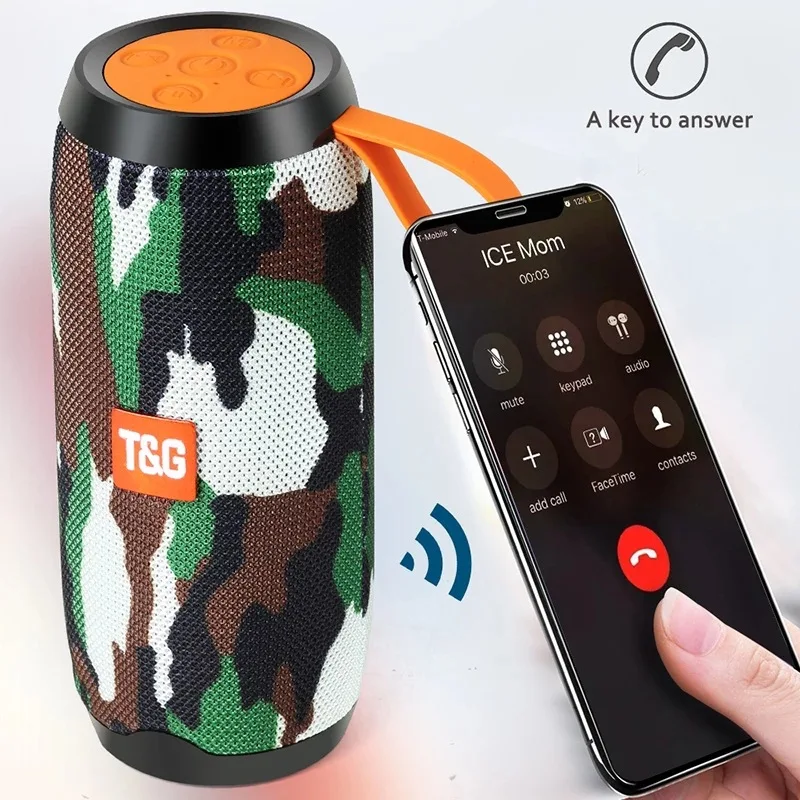 Беспроводная мини-Колонка T &amp G 117 с поддержкой портативный водонепроницаемый