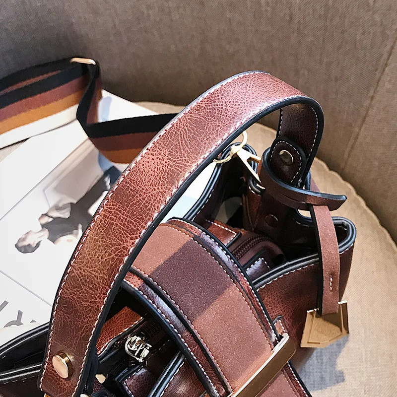 Vintage Luxury Bag New Handbags for Women 2019 Female Brand Leather Shoulder Handbag Lady Crossbody Messenger Bags Casual | Багаж и сумки