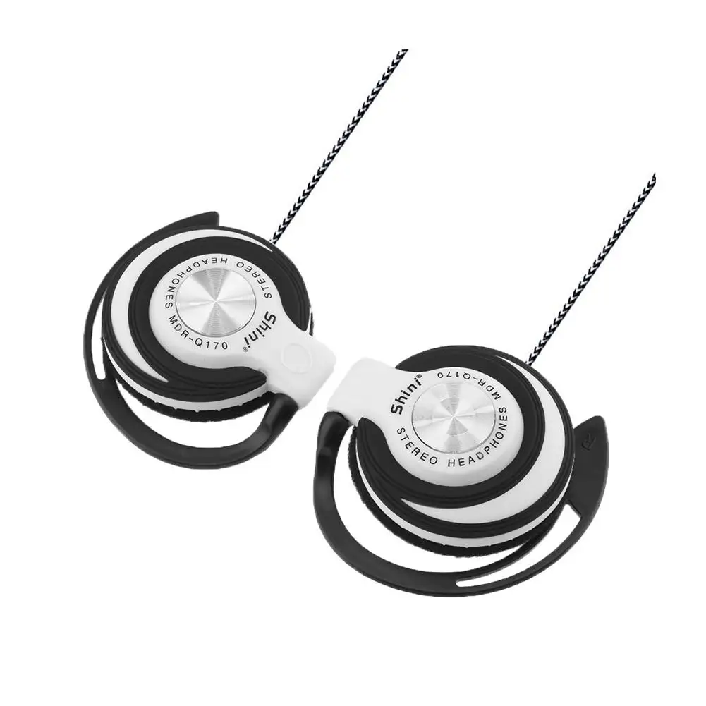 Universal 3.5mm Plug with wire Clip On Ear Sports Earphone Heavy Bass PUBG Computer Gaming Headphone With Mic |