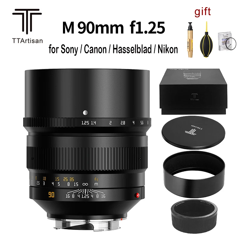 

TTArtisan 90 мм F1.25 объектив камеры ручной фиксированный фокус полная слава объектив для Leica M Mount Camera M-M M240 M3 M6 M7 M8 M9 M9p M10