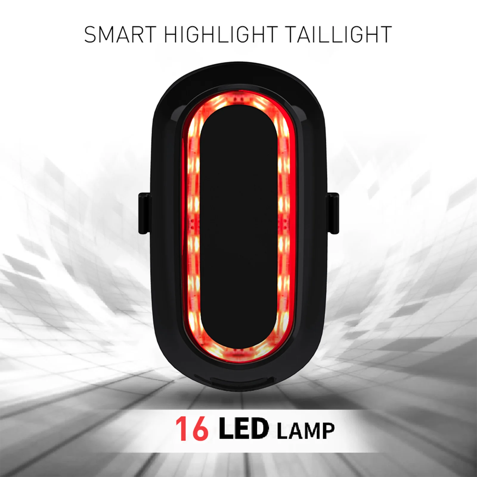 

Smart Bike Rear Light Dustproof Cycling Parts Cycling Tail Lamp Biking Portable for Safety Warning Bicycle Flashlight