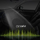 10 шт. 3D алюминиевый динамик стерео динамик значок эмблема наклейка для Skoda Octavia a5 a7 A9 2017 2018 аксессуары для автомобиля Стайлинг