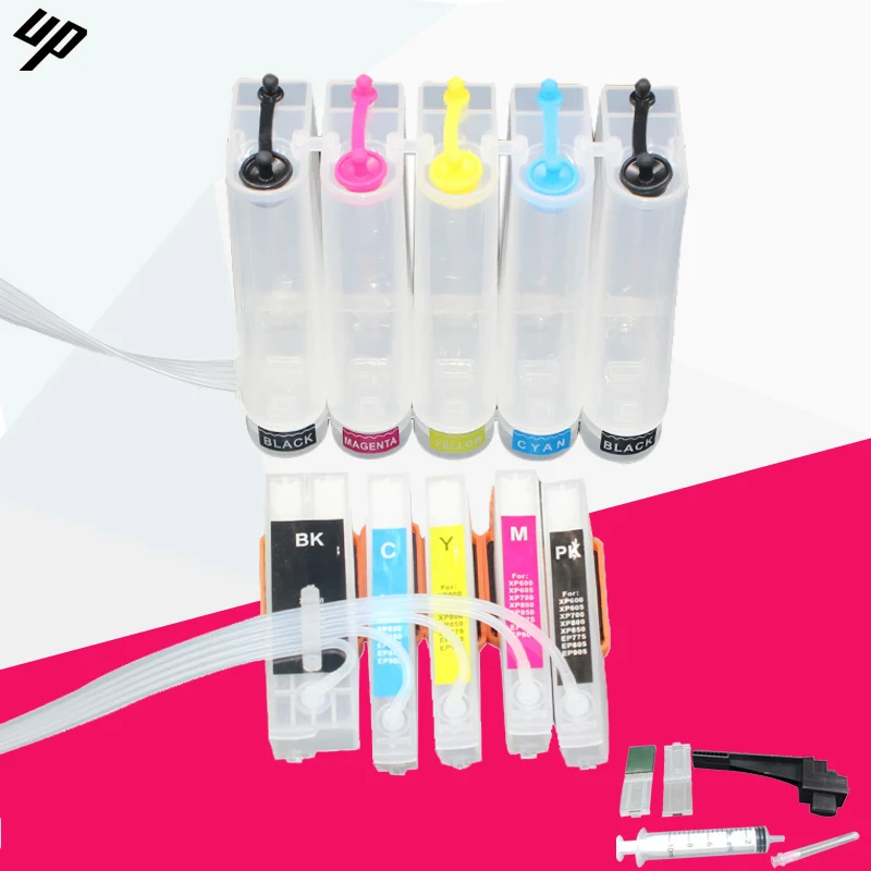 Пустая система чернил CISS CIS для epson XP600 XP605 XP700 XP800 XP510 XP615 XP610 xp820 XP520 XP620 T2621 26/26XL |
