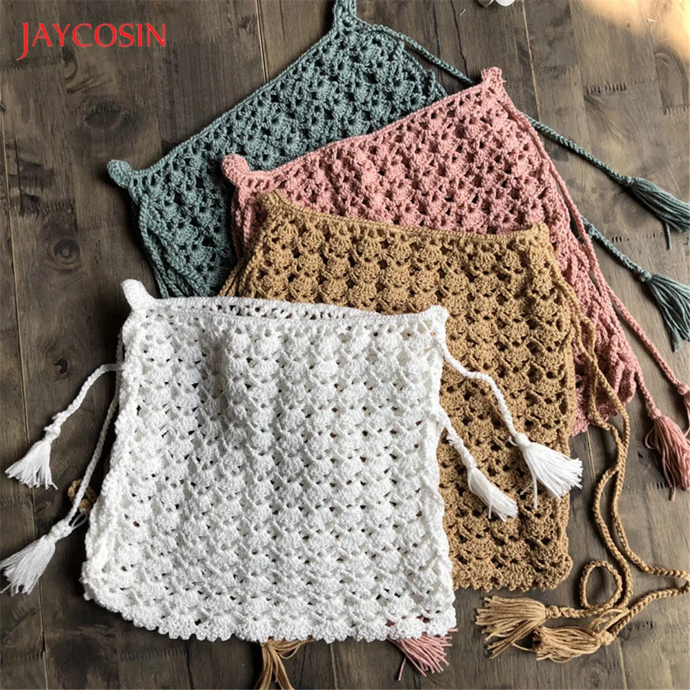 Женская юбка с высокой талией Jaycosin летняя юбка-клеш короткая Однотонная в