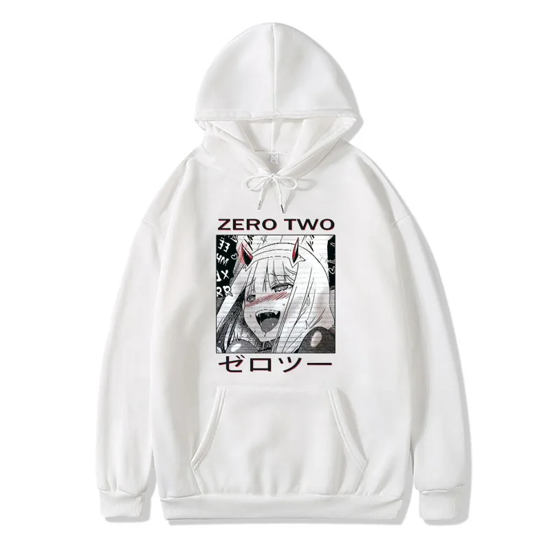 

Zero Two Hoodies Men Women Kawaii Cartoon Anime DARLING In The FRANXX Hoodies Sweatshirt Harajuku Streetwear Popular Hoodies