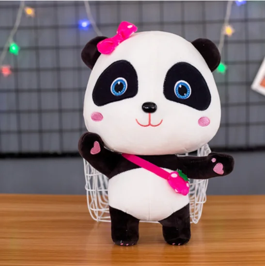 Juguete de peluche de dibujos animados para ni&ntilde;os, mu&ntilde;eco de peluche suave de 23-30cm con dise&ntilde;o de Babybus, Panda, Jojo-5