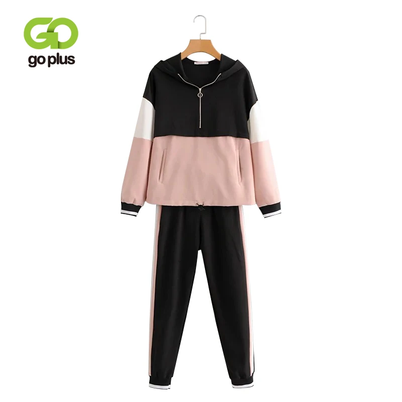 GOPLUS женский спортивный костюм комплект из 2 предметов повседневный Зимний