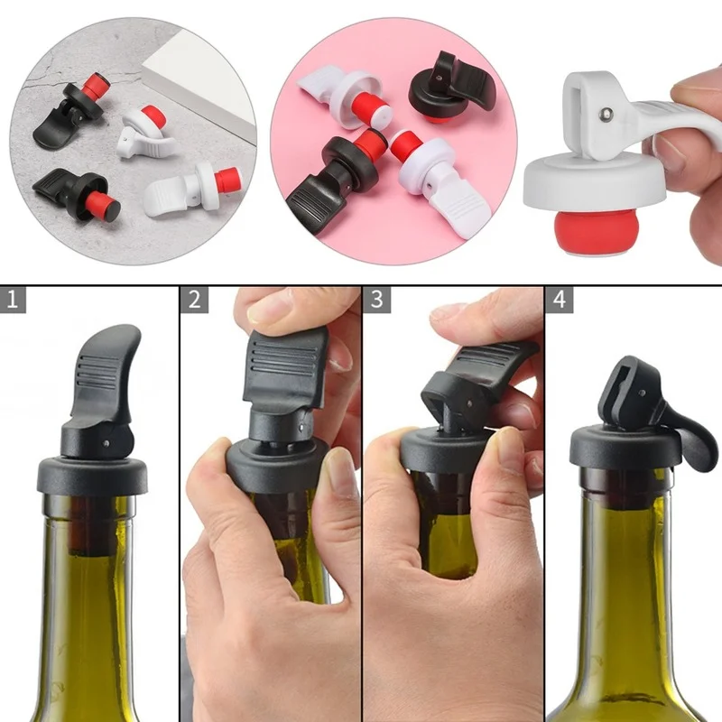 

1Pc Creative Silicone Wine Stopper Playing Card Wine Stopper Reusable Sealed Household Red Wine Cork Wine Champagne Stopper