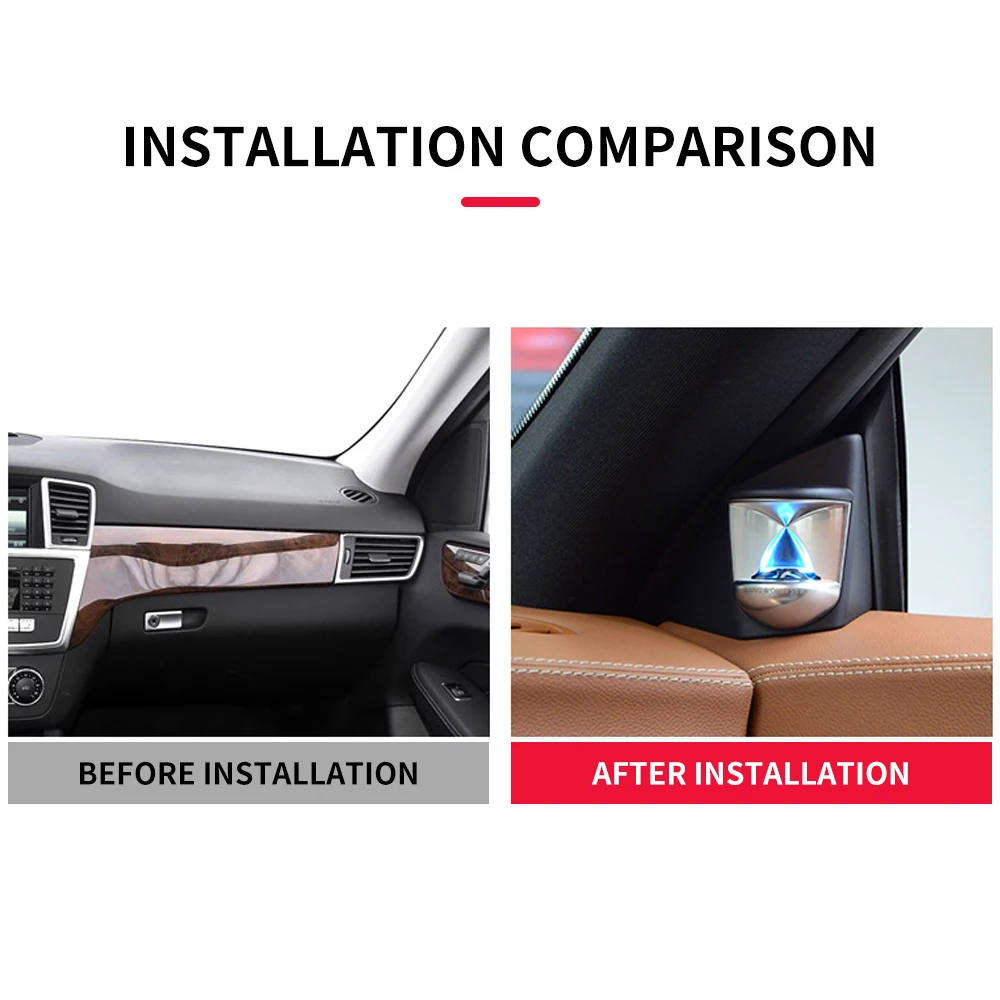 

Car Tweeter With Ambient Light For Mercedes Benz GLA CLA 2016-2019 12 Colors Front Door Side Treble Speaker Audio With LED Lamp