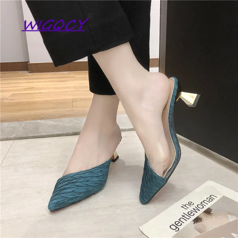 Туфли на высоком квадратном каблуке женские сандалии для женщин 2019 весенне