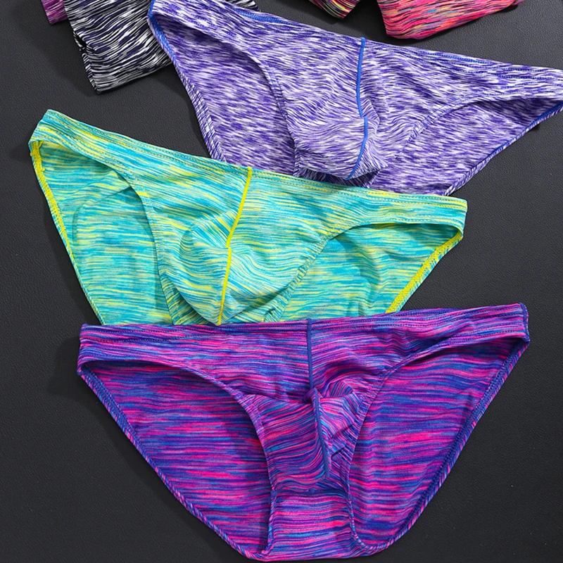 

Men's Briefs U-Convex Sexy Underpants Cotton Low Waist Underwear Man Comfortable, Breathable And Multi-Color Men's Panties