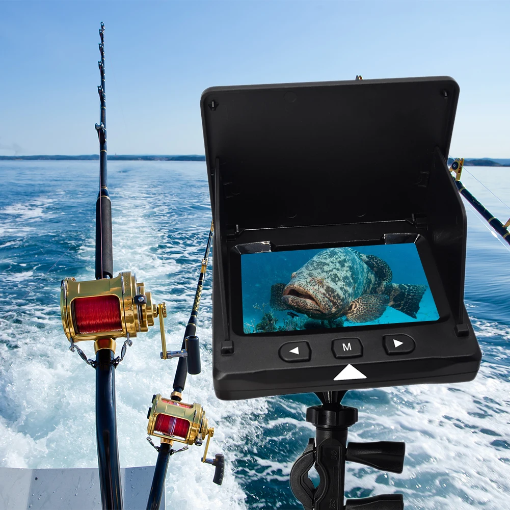 

4.3Inch Underwater Night Vision Video Fishing Camera 1000TVL 195° Wide Angle Infrared Monitoring Fish Finder Camera Recorder