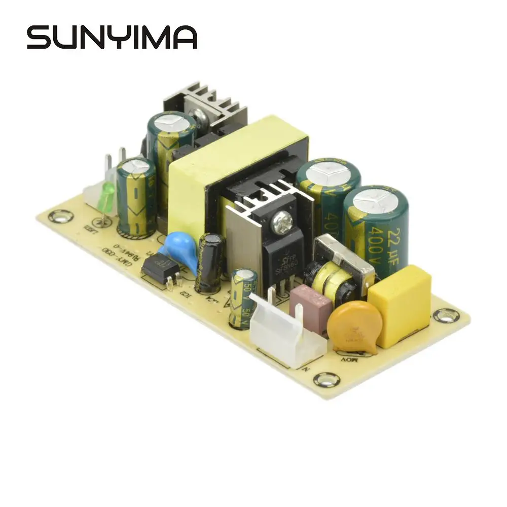 SUNYIMA 1 шт. Новый AC100 240V на DC12V 3A Переключатель Блок питания адаптер монтажная плата