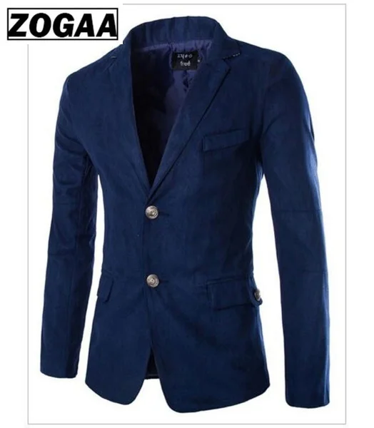 ZOOGAA/Лидер продаж Новое поступление модный Блейзер повседневный мужской пиджак