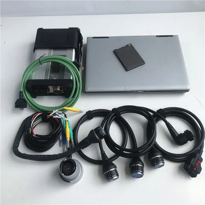 

car truck diagnostic repair tool SD Connect Compact 5 Laptop D630 2022.06 Verison Software for Mb Star C5 360G SSD ready to use