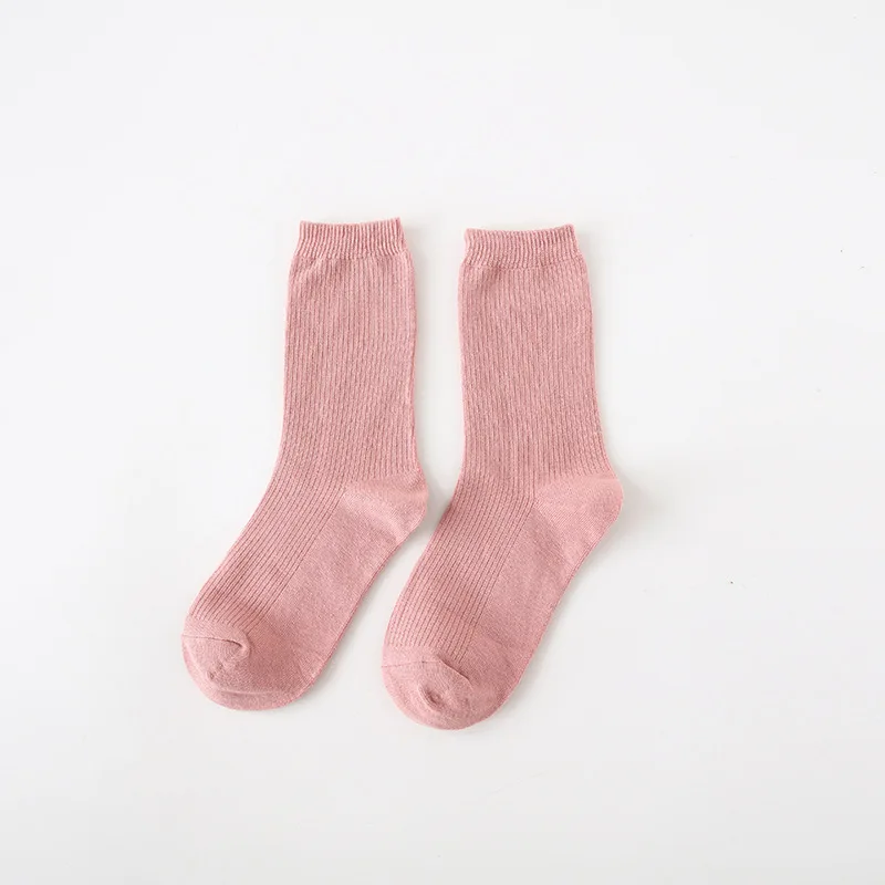 Носки женские без пятки хлопковые трикотажные однотонные базовые повседневные