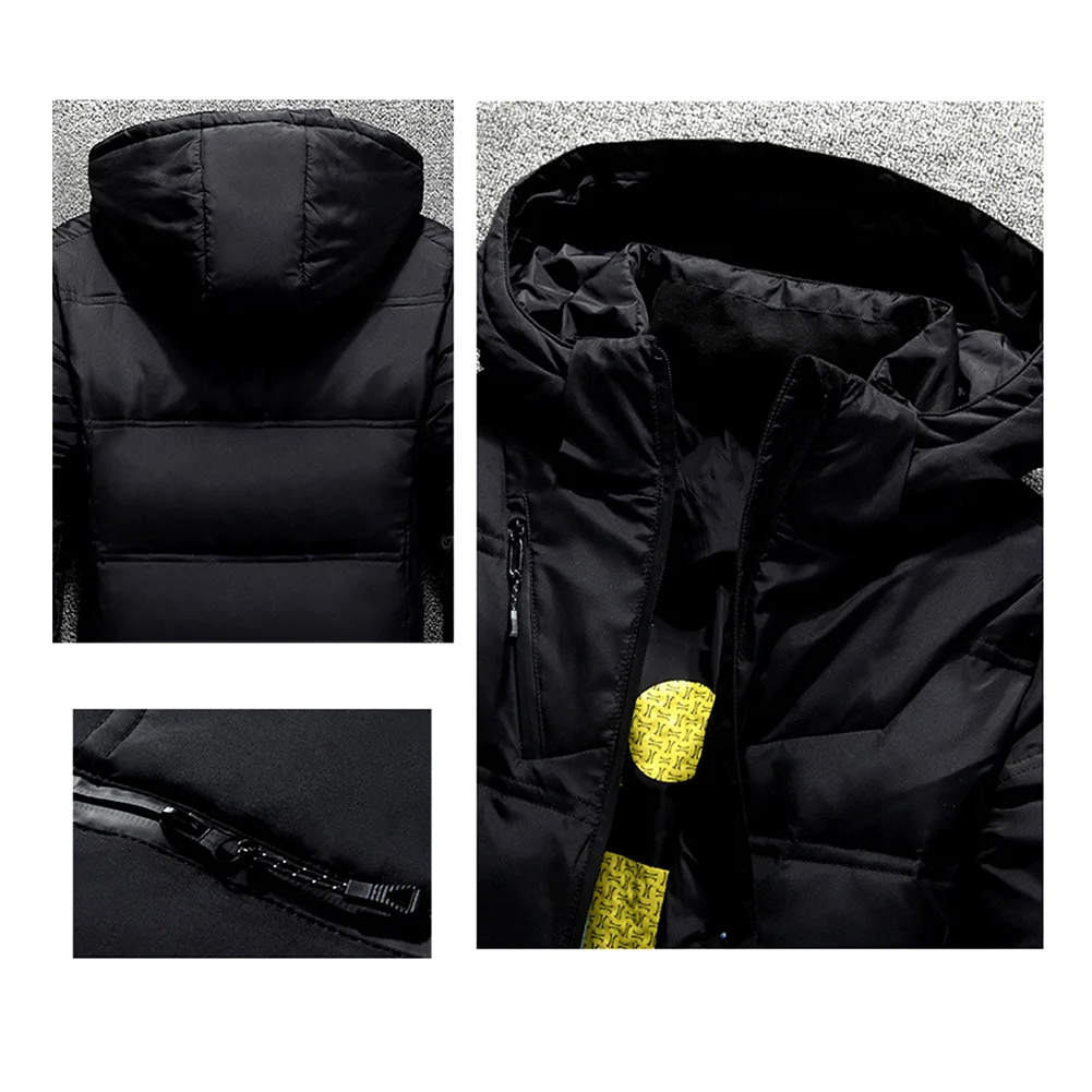 

Winter Coat Jacket Men Quality Thermal Thick Coat Parka Male Warm Outwear Down Jacket Coat Men