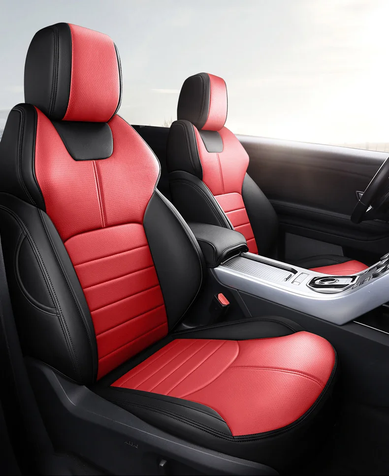 Изготовленный на заказ Чехол для автомобильного сиденья из воловьей кожи Авто Audi