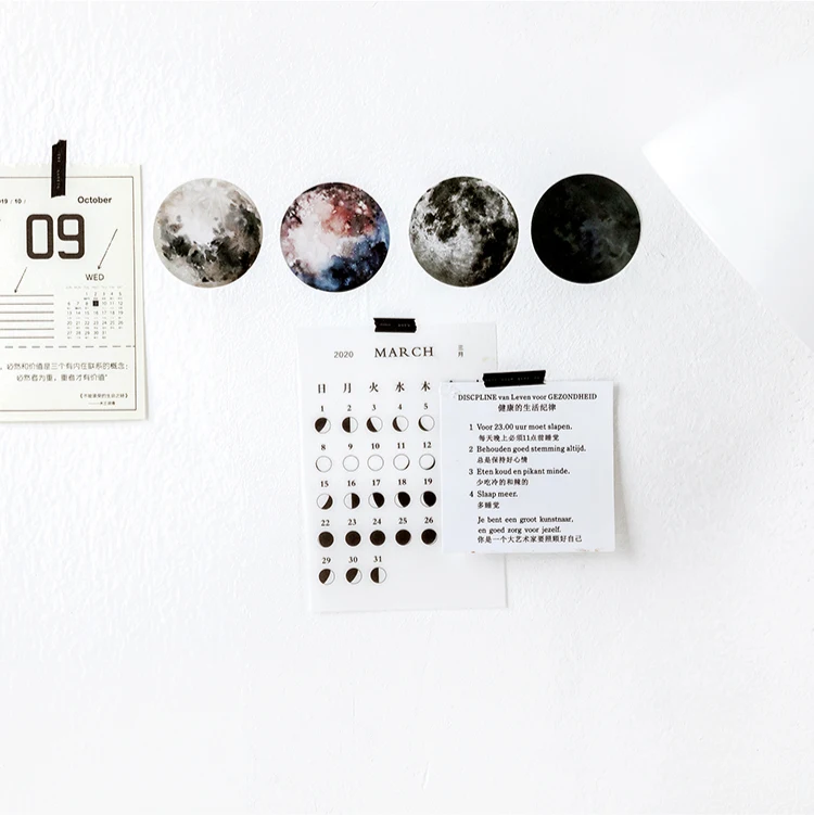 46 шт./кор. планета Луна DIY наклейки для скрапбукинга украшения Канцтовары школы |