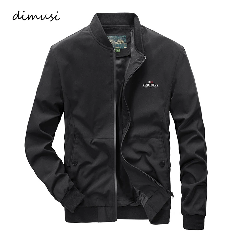 

DIMUSI Autum Men's Bomber Zipper Jacket Male Fashion Streetwear Pilot Coat Casual Outwear Slim Fit Baseball Jackets Men Clothing