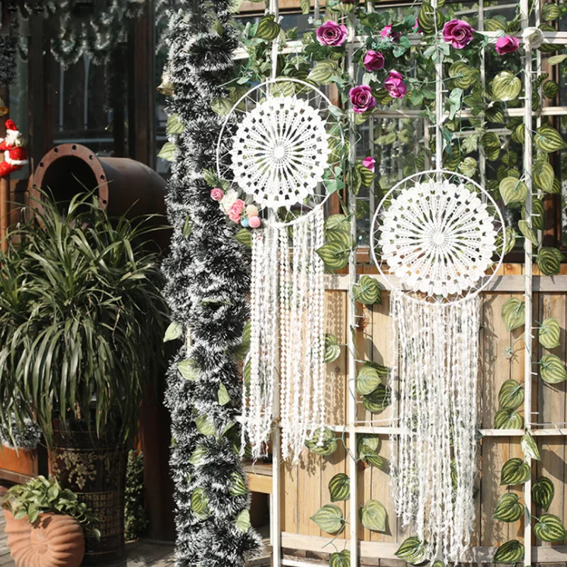 Ловец снов перо висячие украшения колокольчик кулон мечта Ткачество Чистая